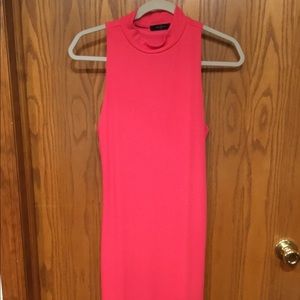 Pink Sleeveless Knit Dress